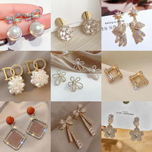 Korea Design Gold Plated Jewelry Micro Inlaid Zircon Earring