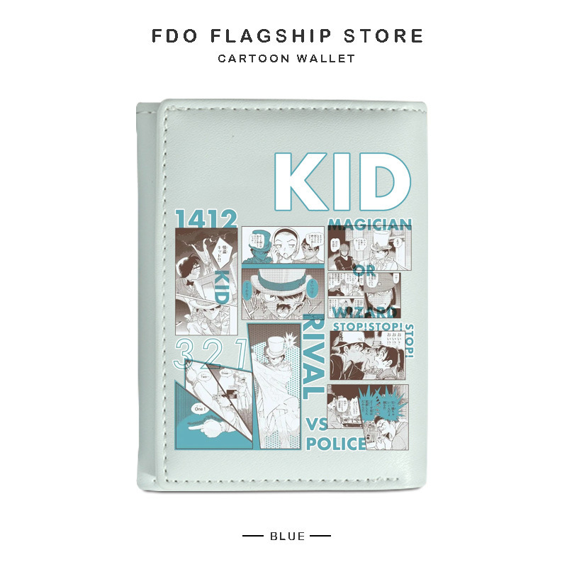 Detective Conan Wallet Men's 2025 New Teenage Junior High School Student Gray Original Ai Girls Children's Coin Purse