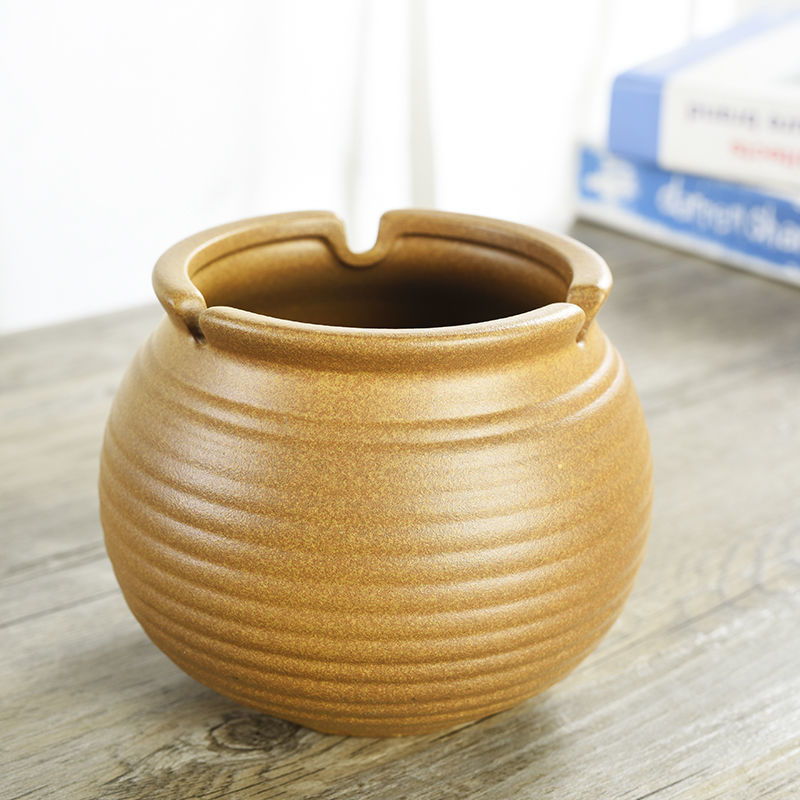 색상 10 클레이 옐로우 재떨이