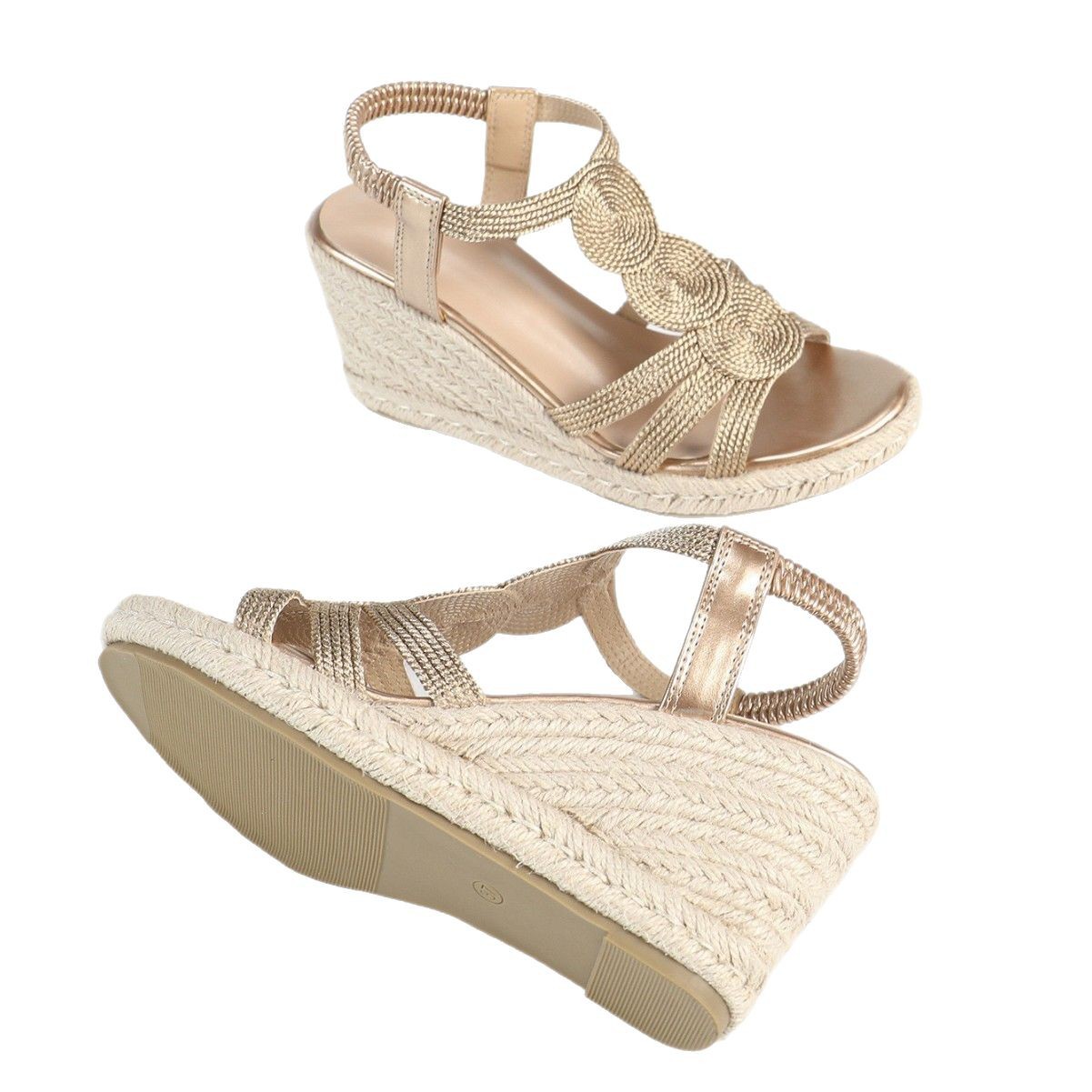 Elegant Women's Wedge Sandals With Thick Sole And Buckle Strap_voghion.com