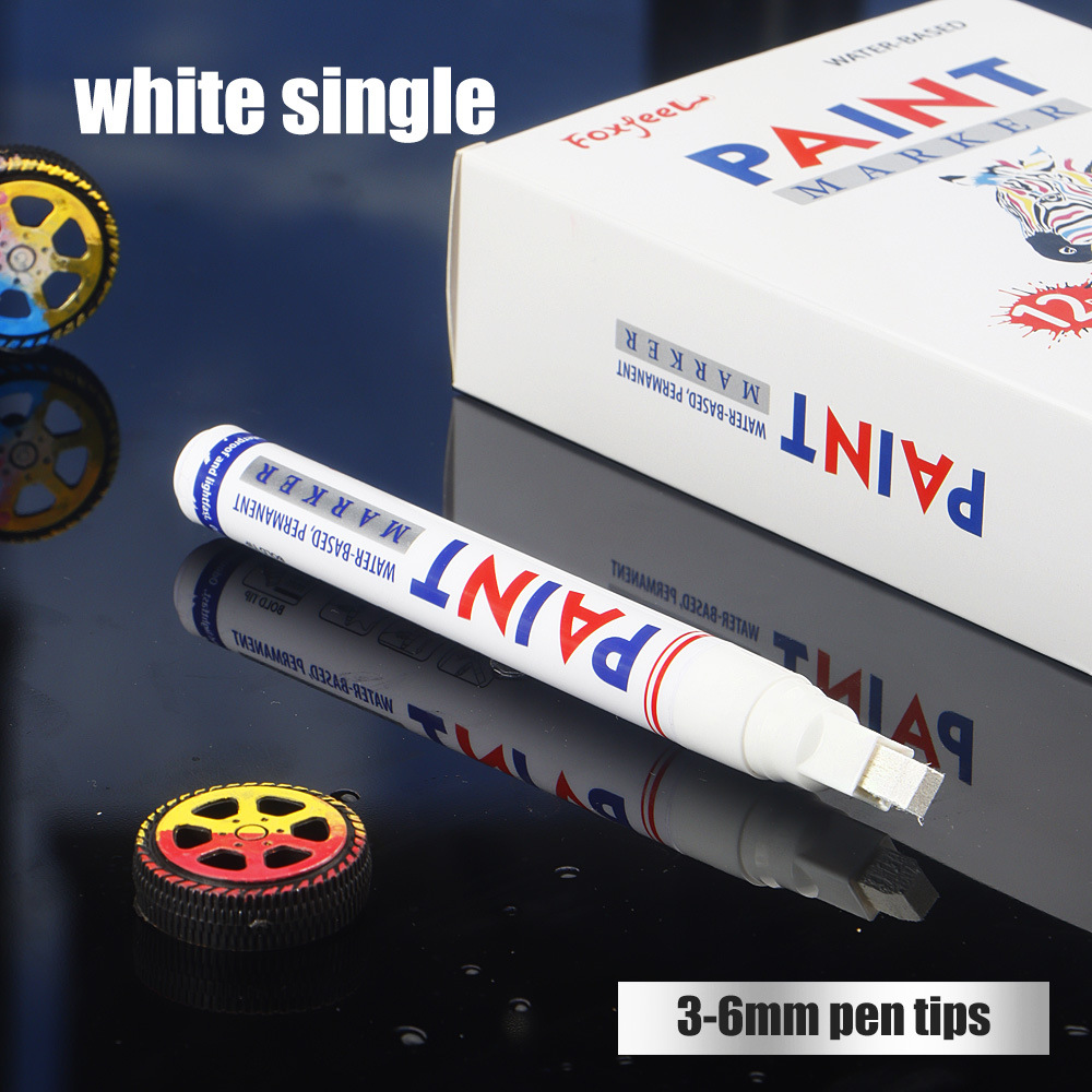 Nuevo bolígrafo de pintura de gran capacidad de 6 mm bolígrafo de pintura de reparación de pintura de automóviles no se desvanece aceite no borrable