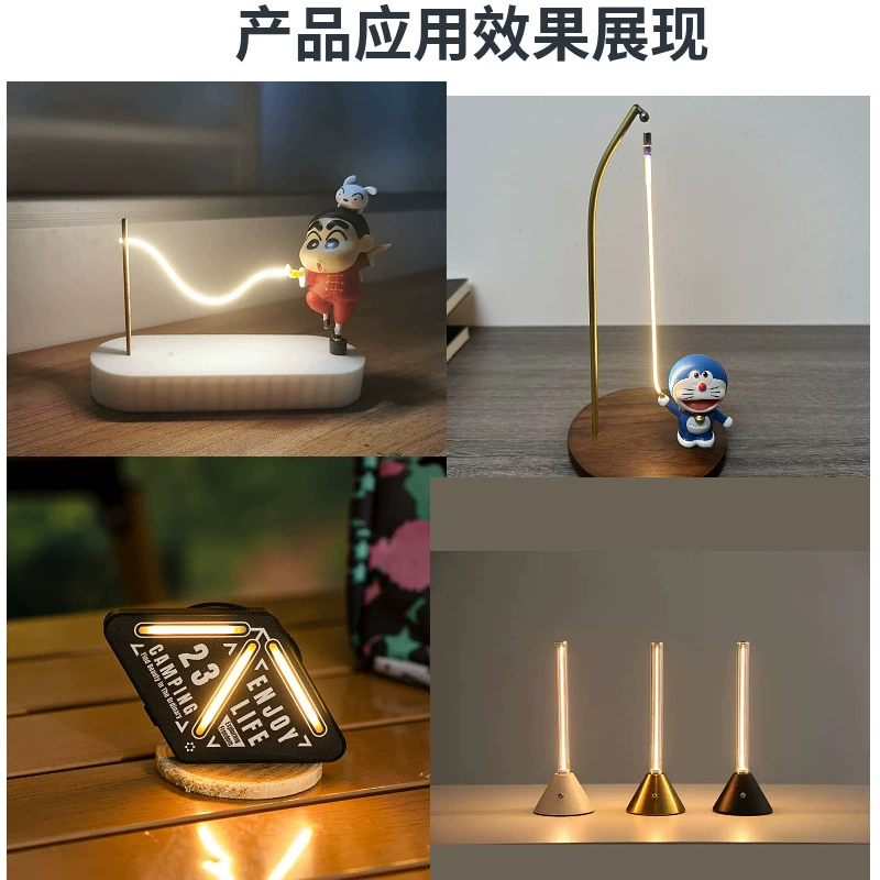 5V USB LED мягкая нить 360° светящаяся нить, гибкая 5V/5В лампа с USB, низковольтная нитевая лампа