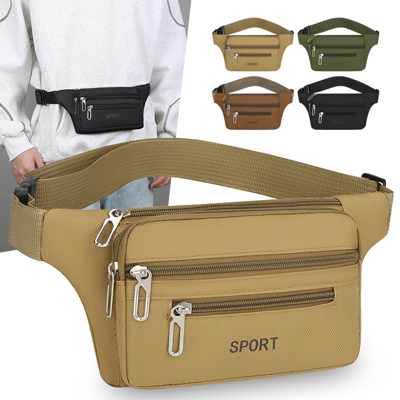 New Style Waist Bag for Men and Women, Multi-Functional, Large-Capacity, Casual, Outdoor Sports, Business, Cashier, Practical, Wear-Resistant, Wallet