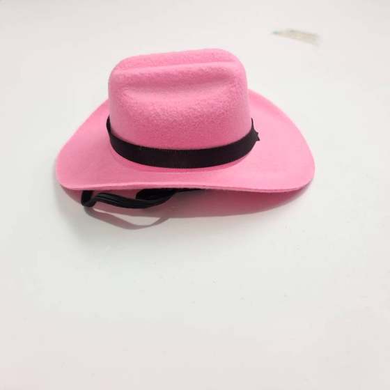 Ribbon Pet Brown Cowboy Hat Mini Hat for Cat and Dog Party Holiday Cowboy Pet Hat