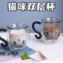 双层耐热卡通咖啡牛奶杯