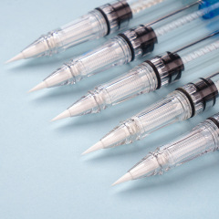 Colorful Morandi Color Steel Pen Style Soft Hair Brush Portable Wolf Hair Brush Small Regular Copying Ink Brush Calligraphy F-605