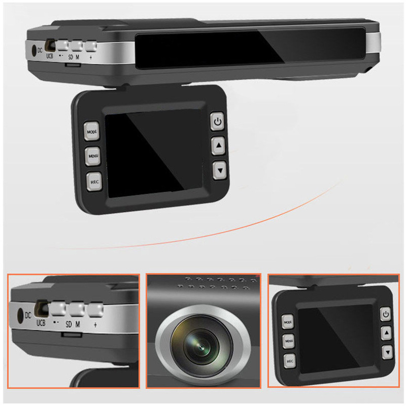 Cross-border Russian electronic dog mobile speed measuring dashcam 2-in-1 radar integrated device direct from manufacturer