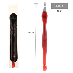 Factory direct sales burgundy steel fork stainless steel dead skin push fork exfoliating manicure dead skin shovel manicure tool