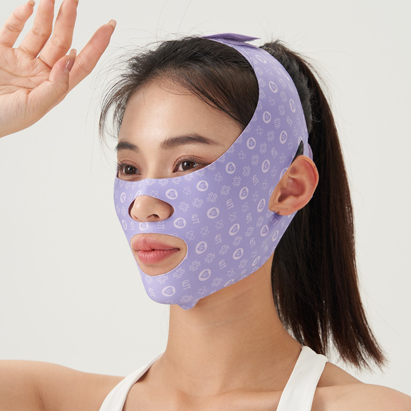 やせた顔の神器の昼と夜の両用のやせた顔のマスクの睡眠の顔の引き上げは反発しません。|undefined