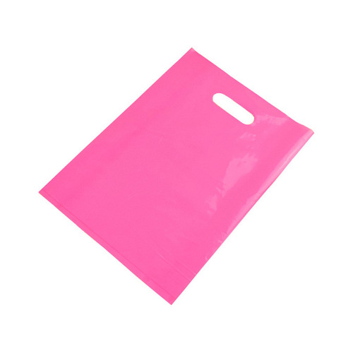Flat mouth portable packaging bag shopping bag plastic portable custom advertising clothing bag logo customization