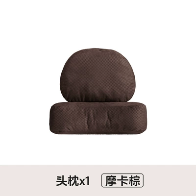 Artifact, Breathing Fine Hole Pearl – Headrest - double-decompression-pearl-velvet-1-headrest-mocha-brown-no-choice-of-car-model