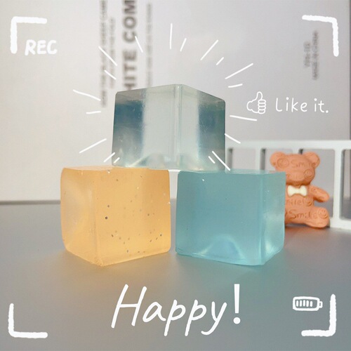 Ice Cube Squeezing Toy Creative Stress Relief Ice Cube Venting Sea Salt Ice Cube Squeezing Toy Summer Ice Cube Stress Relieving Wholesale 