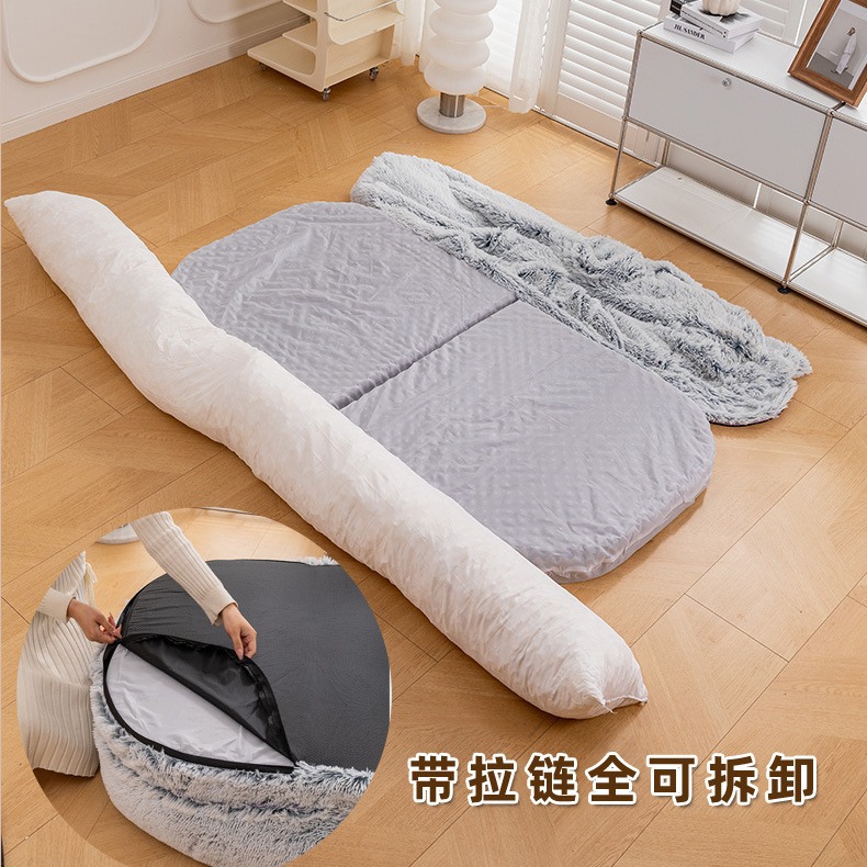 Cama para perros humanos, cojín para mascotas de gran tamaño para perros, invierno, sofá desmontable y cálido para personas perezosas que pueden dormir y acostarse