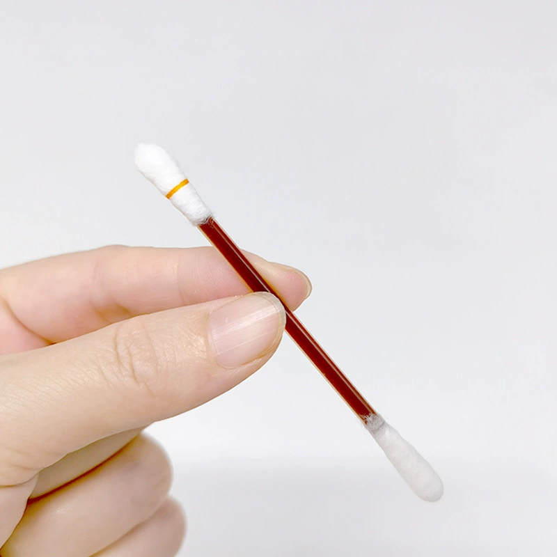 Оптовая йодофорный ватный тампон для путешествий на открытом воздухе портативный одноразовый детский дезинфекция ран пупка независимая упаковка с двойной головкой