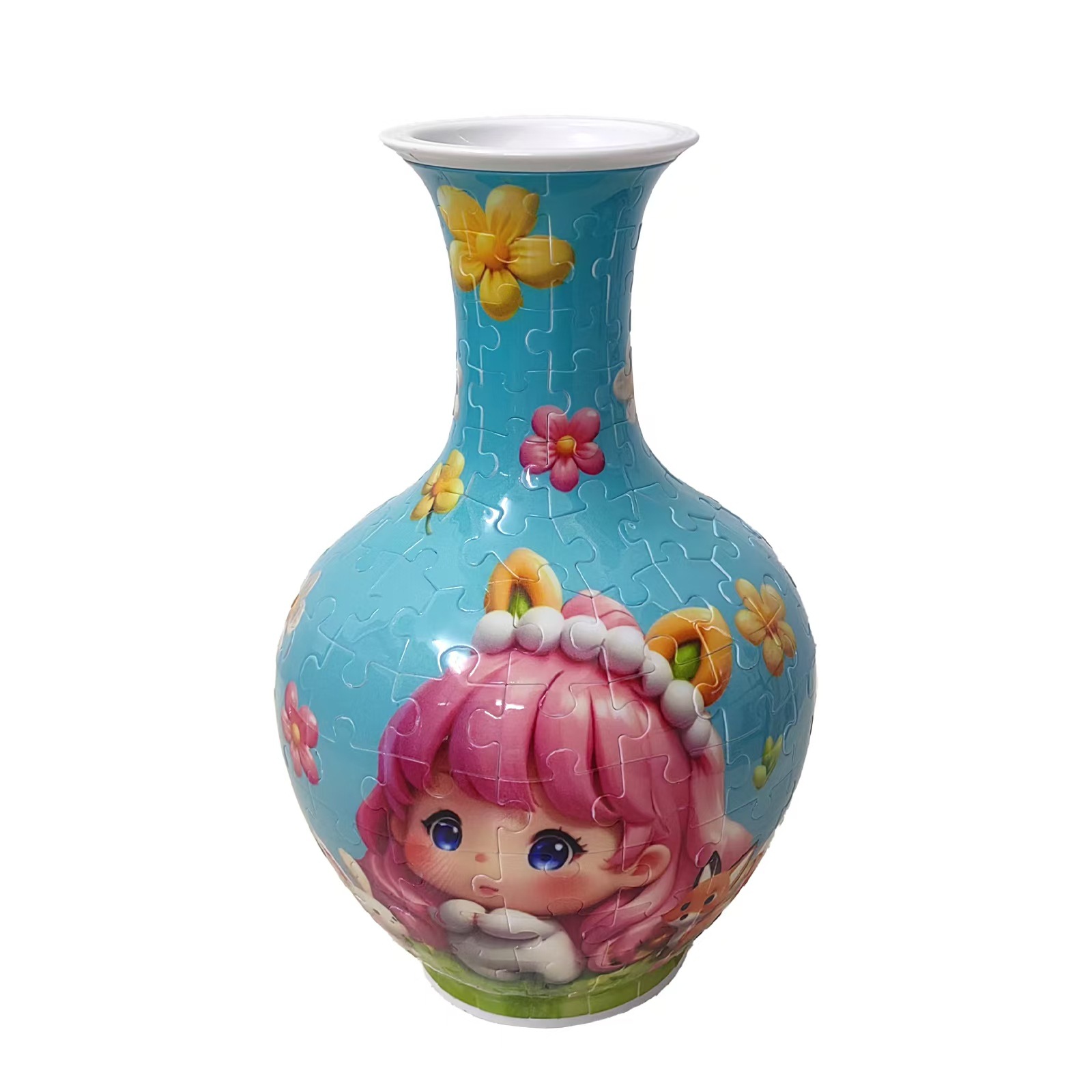 소녀 꽃병