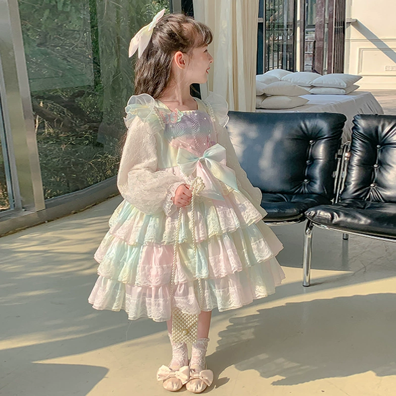 春画 Весеннее платье, милая маленькая принцесса костюм, стильLolita, для подростков