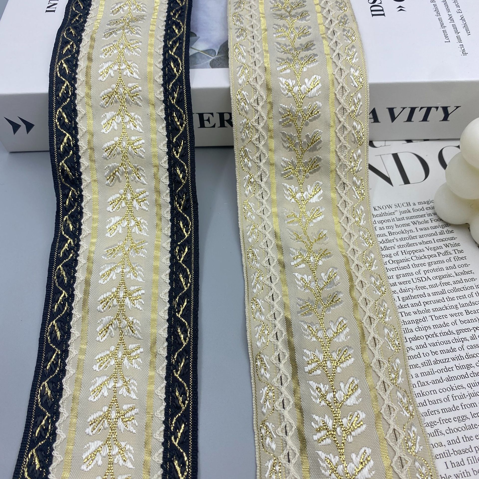 2024新款 民族风拼接提花带 DIY 适用服装裙边 家纺窗帘辅料