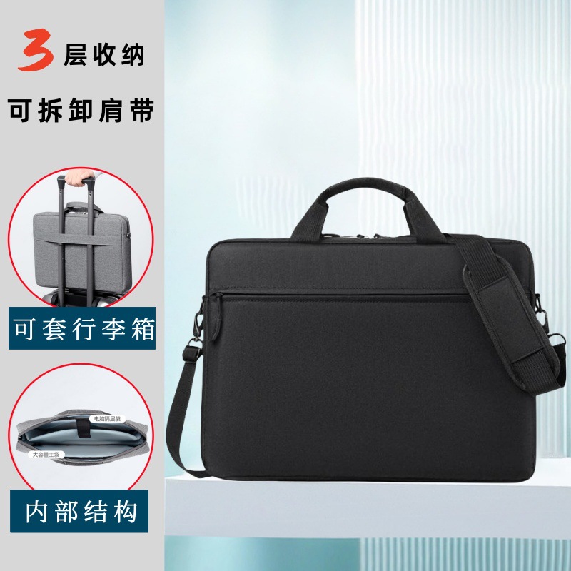Bolsa de computadora de gran capacidad 16 pulgadas bolsas de mano bolsas de hombro engrosadas portátiles de 16 pulgadas para hombres y mujeres de negocios