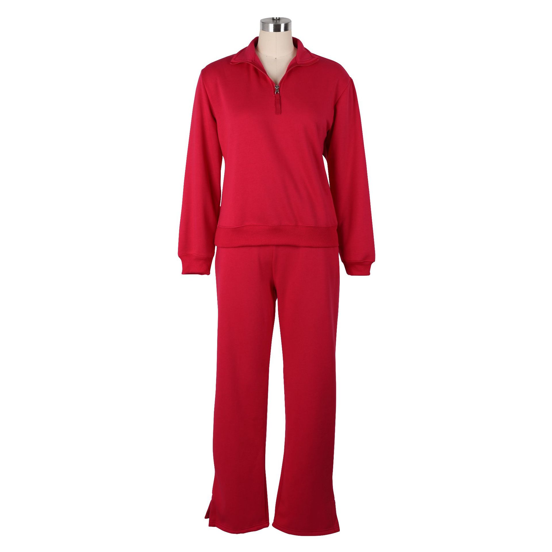 Women Clothing Sweater Two Piece Suit Velvet Thickened Sportswear Loose Winter