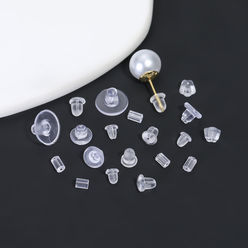 DIY Jewelry Accessories Silicone Bullet-Shaped Frisbee Earplugs Transparent Small Plum Blossom Cylindrical Ear Caps and Stopper Materials DIY Jewelry Accessories Silicone Bullet-Shaped Frisbee Earplugs Transparent Small Plum Blossom Cylindrical Ear Caps and Stopper Materials