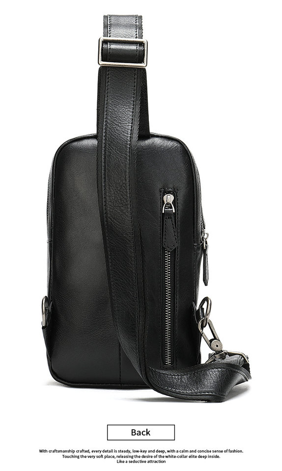 Túi đeo chéo nam đeo ngực da bò lớp đầu 17×5×30,5 cm — 20202 màu đen, 698 màu đen, Cà phê 698, 9011 màu đen chi tiết 18