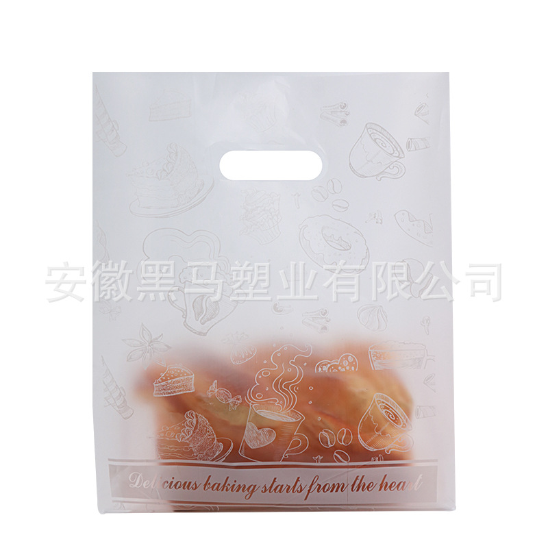 베이킹 포장 가방 케이크 가게 디저트 웨스트 포인트 두꺼운 포장 가방 프라이드 치킨 과일 낚시 휴대용 비닐 봉투 도매