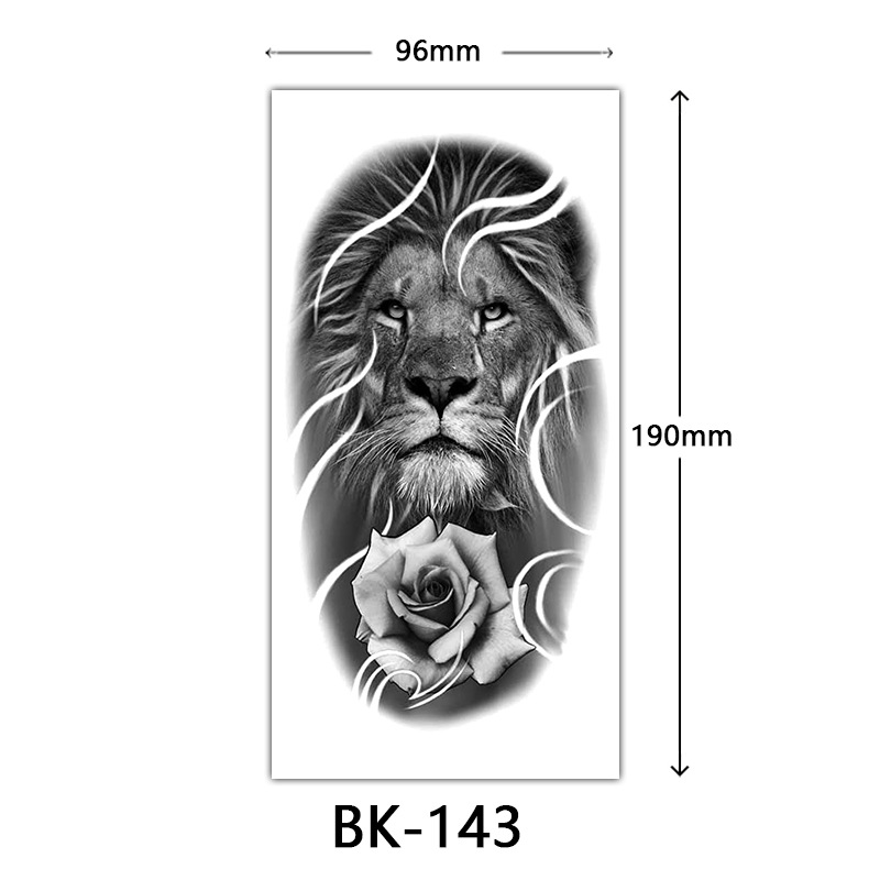 Tatuaje Temporal de Flores Boceto de Papel de Transferencia al Agua, Impresión por Transferencia de Agua, para Cuerpo image 149