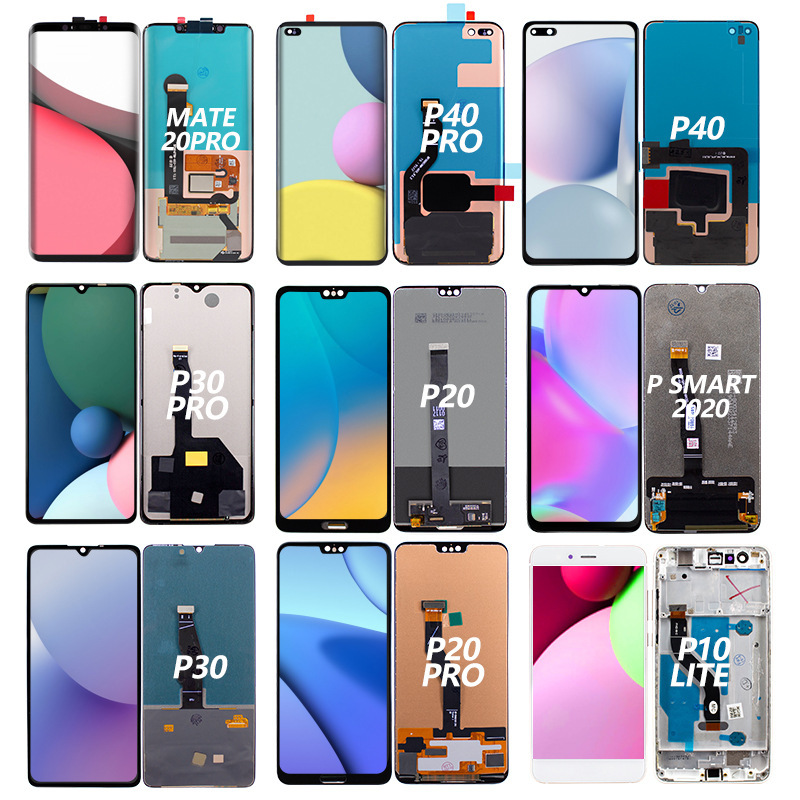 Selección para Huawei PSmart 2019 P10 / 20 / 30 / 40 Pantalla de teléfono de pantalla ligera