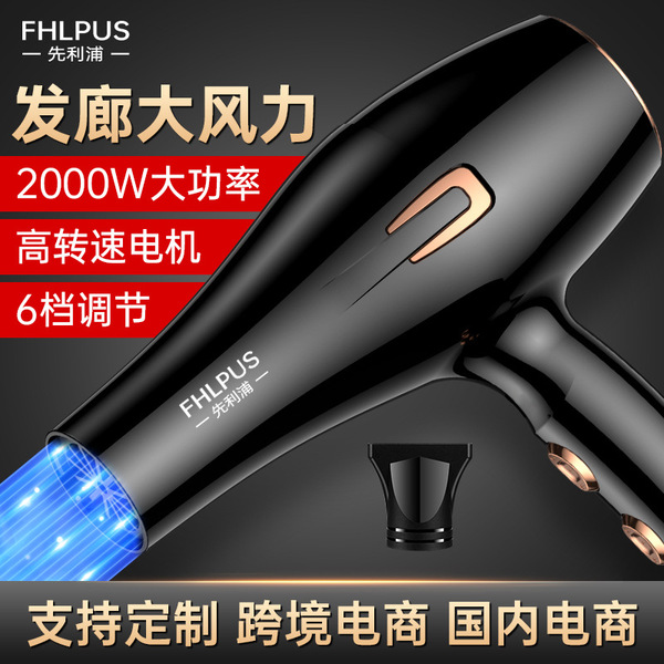 Hair Dryer Household Hair Salon High-Power Thermostat Hair Care Fast Dry Hair Dryer Household Appliances Factory Wholesale