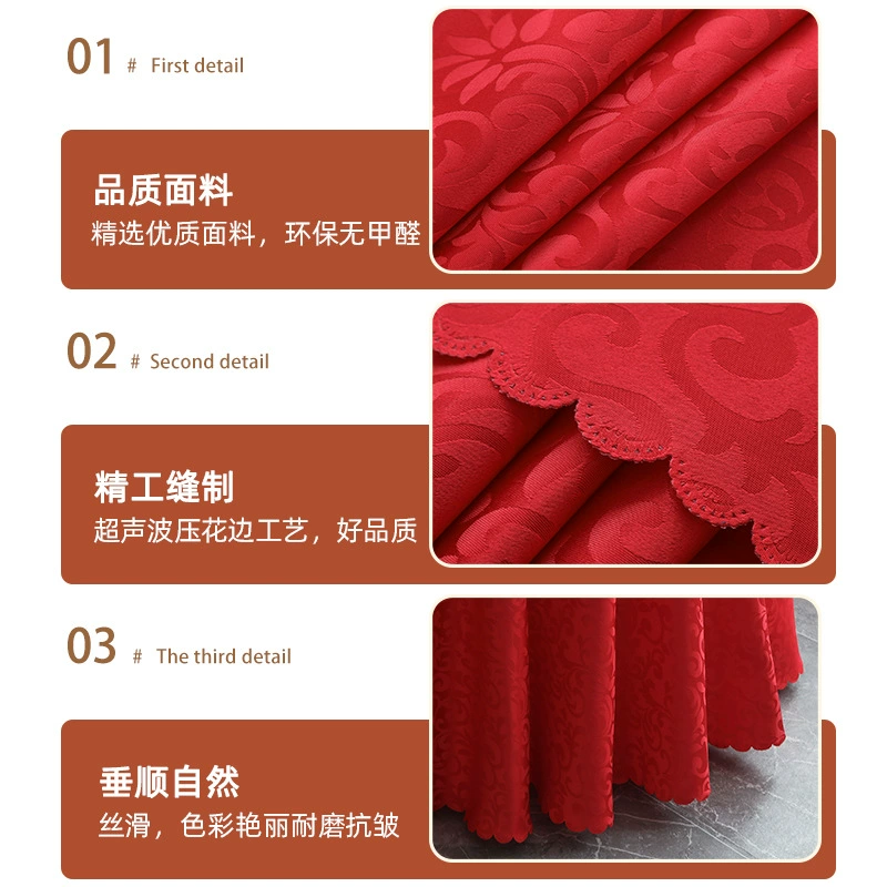Foreign trade European -style wear -resistant high -temperature table cloth hotel anti -slip wedding banquet house cloth tither round tablecloth