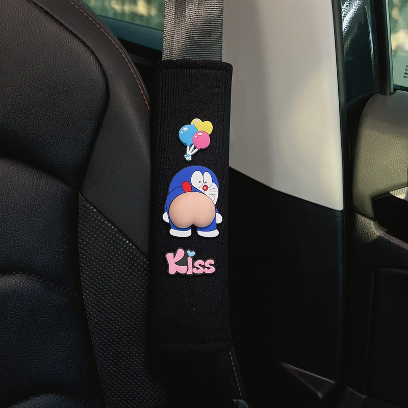 Car seat belt shoulder pad men's and women's cute extended pair of safety belt protective cover creative car interior decoration accessories