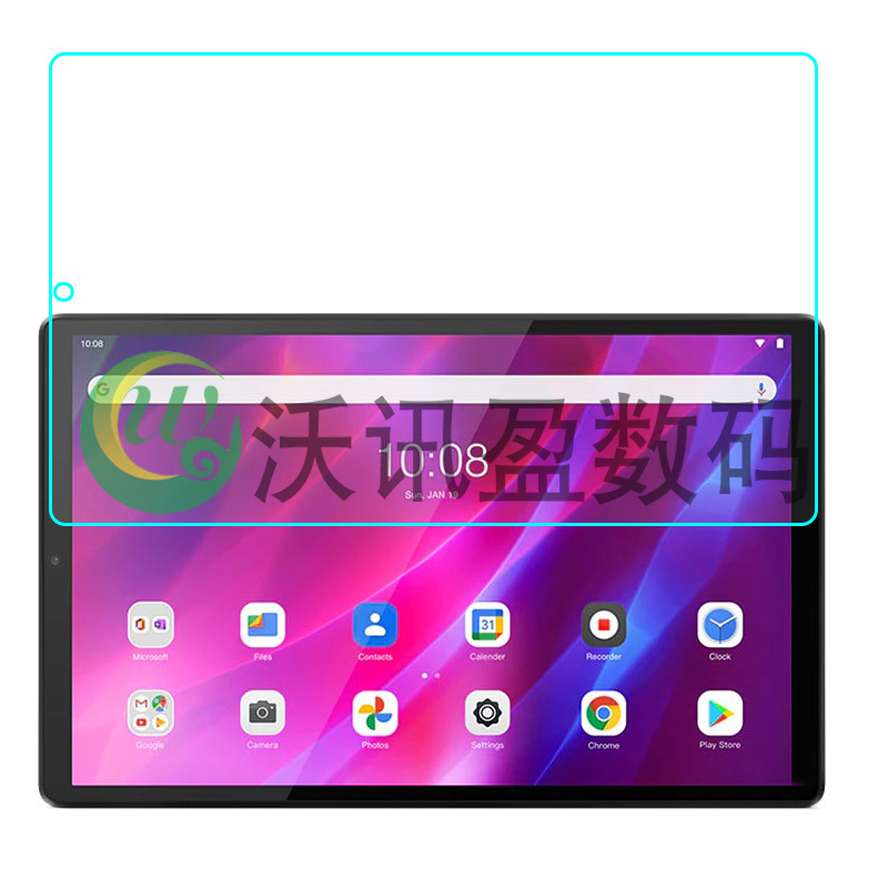 For Lenovo Tab K10 flat tempered glass film ZA8R0054JP screen protector Film HD arc edge