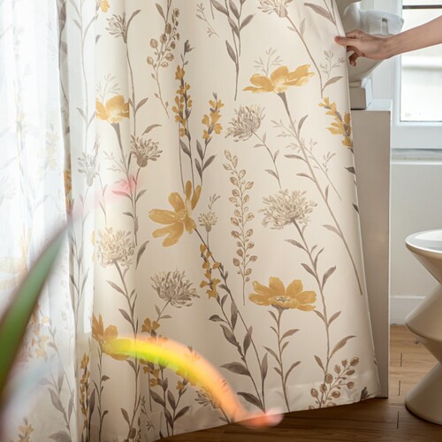 Korean-style high-end American pastoral blackout cotton-linen villa curtain fabric for floor-to-ceiling windows in bedrooms and living rooms — factory direct