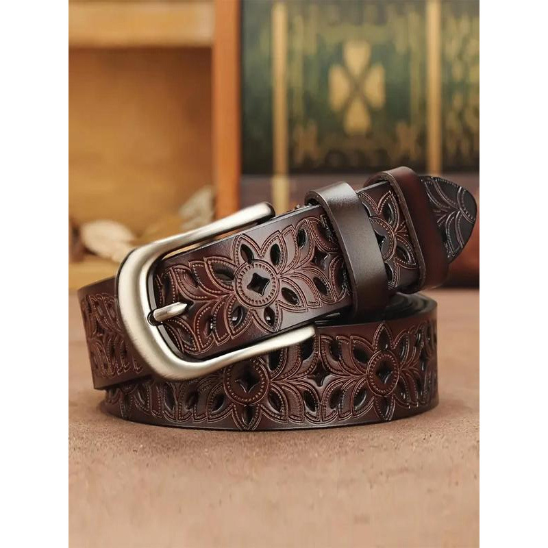 G 91534 Hollow pattern women's belt 镂空花纹女士皮带跨境