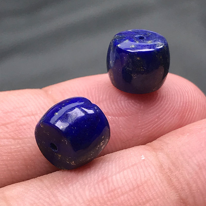 natural lapis lazulio straight cut old barrel beads loose beads spacer beads top beads waist beads accessories diy bracelet necklace accessories