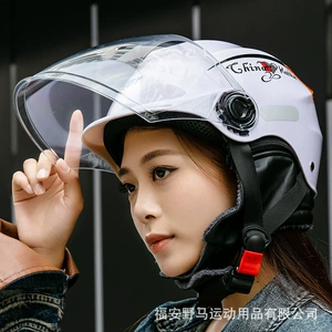 Class A 3C certification motorcycle helmet electric car helmet unisex winter helmet warm HD anti-fog