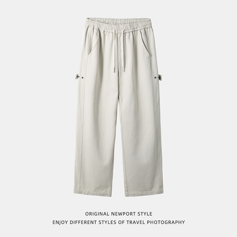 パンツ｜コットンツイル・カジュアル・秋冬用能・パッチワーク・ヴィンテージ風・ゆったり|undefined