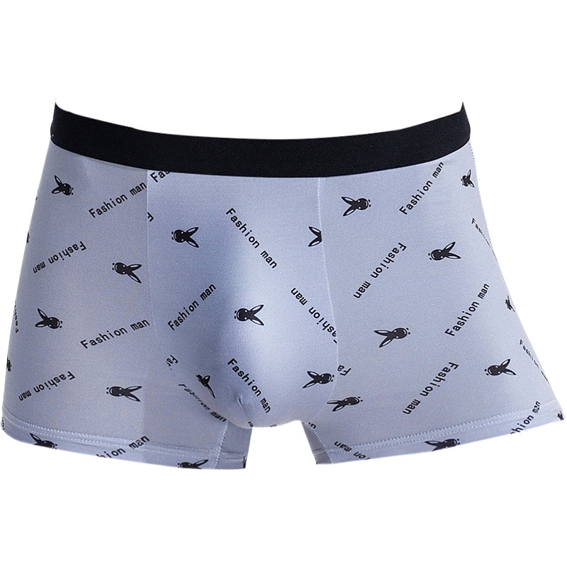 Pure Cotton Men's Underwear, Men's Boxer Briefs, Youth Large Size, Loose, Breathable and Comfortable Pants, Simple Boxer Briefs, Trendy Top