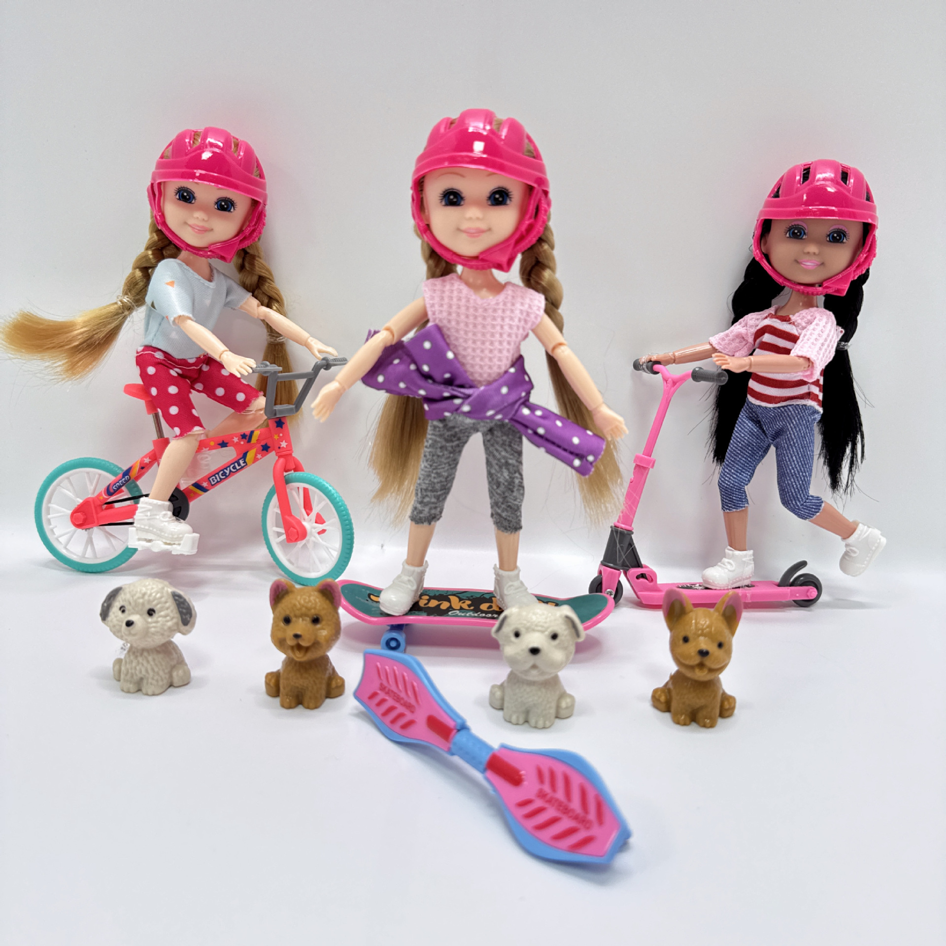 Cross-Border Hot Sale 5inch Xiao Kelly Doll Princess Barbie Toy Character Dress-Up Series Hand-Made Figurines Wholesale