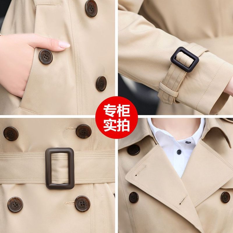 专柜正品风衣女中长款2025春秋新品韩版高端气质修身显瘦风衣女|undefined