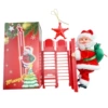 Red single staircase Santa Claus