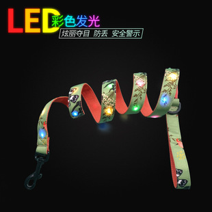 Pet Led Rechargeable Luminous Leash for Dogs, Suitable for Golden Retrievers, Pomeranians, Teddy, Corgis, and Border Collies, Lightweight and Durable