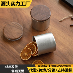 ステンレスコーヒー豆保存缶五穀雑穀缶円形密封缶食品収納ケース屋外貯蔵タンク