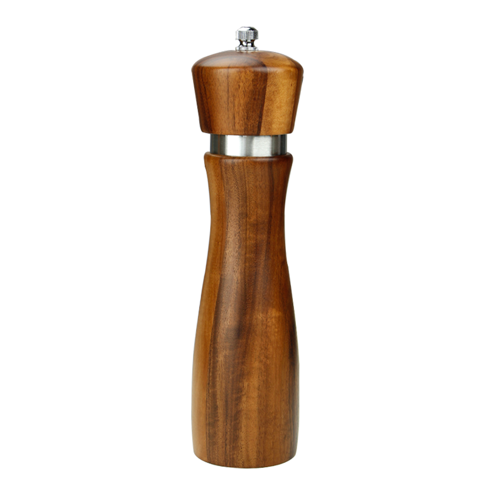 Acacia wood steel ring 8 inch color box