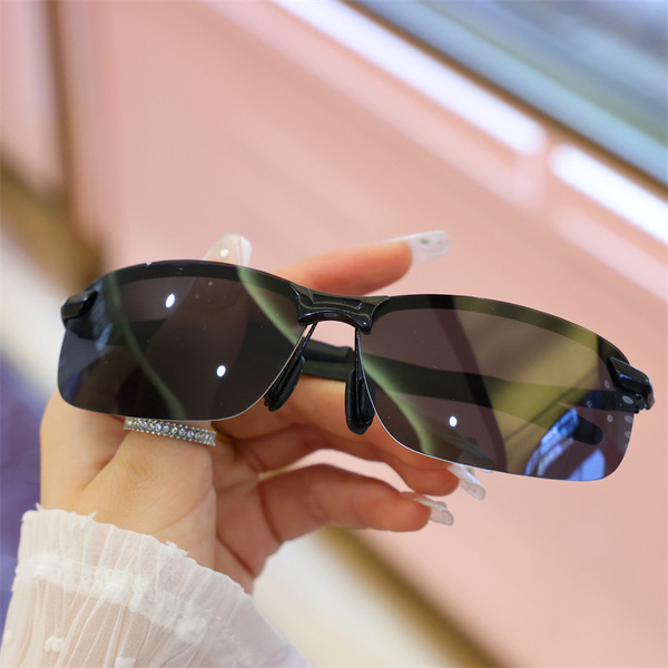 3043 sunglasses PC lens half-frame glasses simple cycling mirror day…