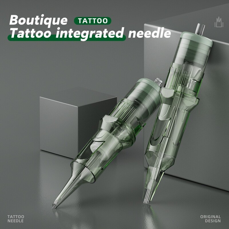 Tuffking Tattoo Integrated Needle Tattoo Embroidery Needle Secant Line Fogging 20 Pieces Tattoo Machine