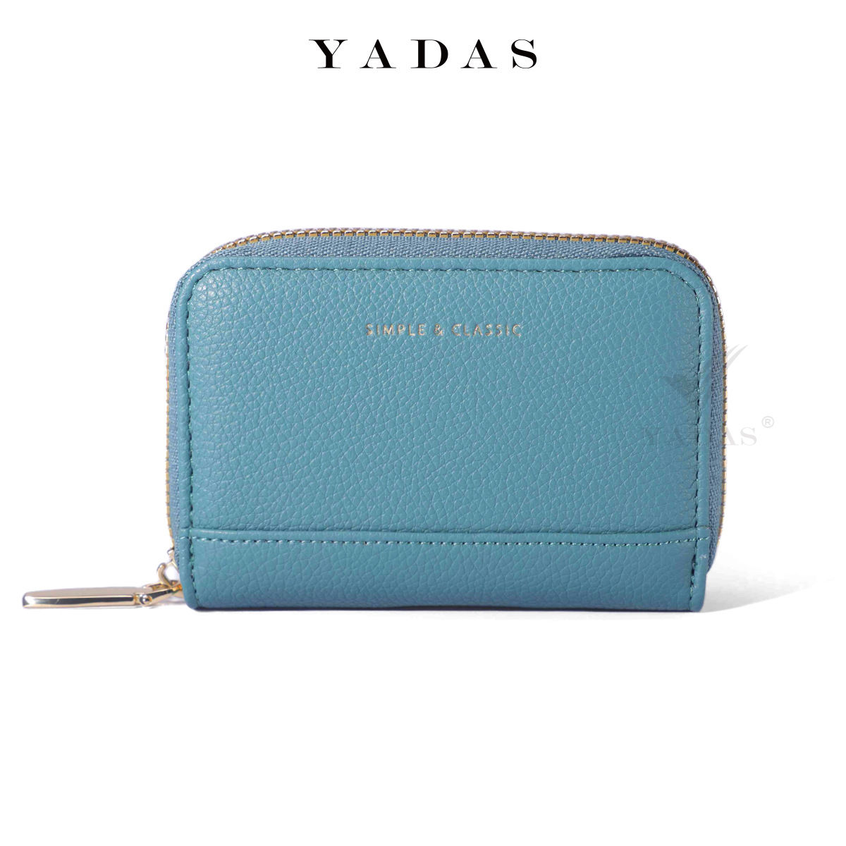 YADAS nueva cremallera mini contraste de color a juego patrón de lichi clásico multi-tarjeta para mujer órgano PU tarjeta al por mayor