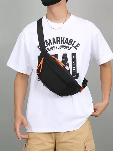 Men's Chest Bag Trendy Small Waterproof Japanese-Style Casual Crossbody Bag Sports Shoulder Bag Men's Waist Bag Women's Shoulder Bag