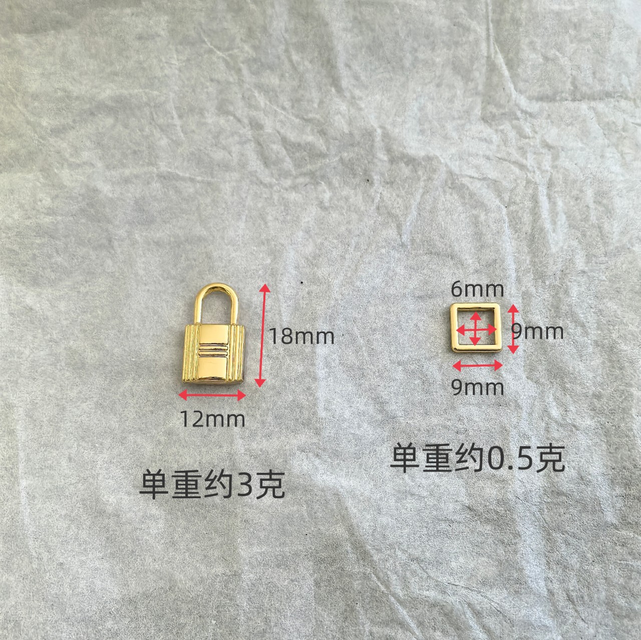 Zinc alloy luggage mini lock pendant decorative padlock bag small fake lock square buckle vegetable basket