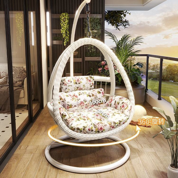 Cestas de suspensión al aire libre casera swing nido de pájaros silla de caña silla de patio doble mecedora hamaca interior balcón silla perezosa